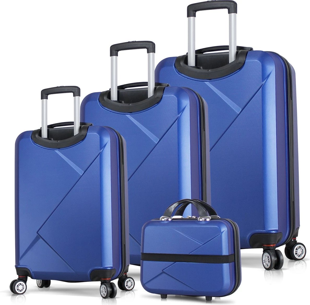 Set valixhesh (4 copë), Zoozie Bags, 1338, ngjyrë kaltër