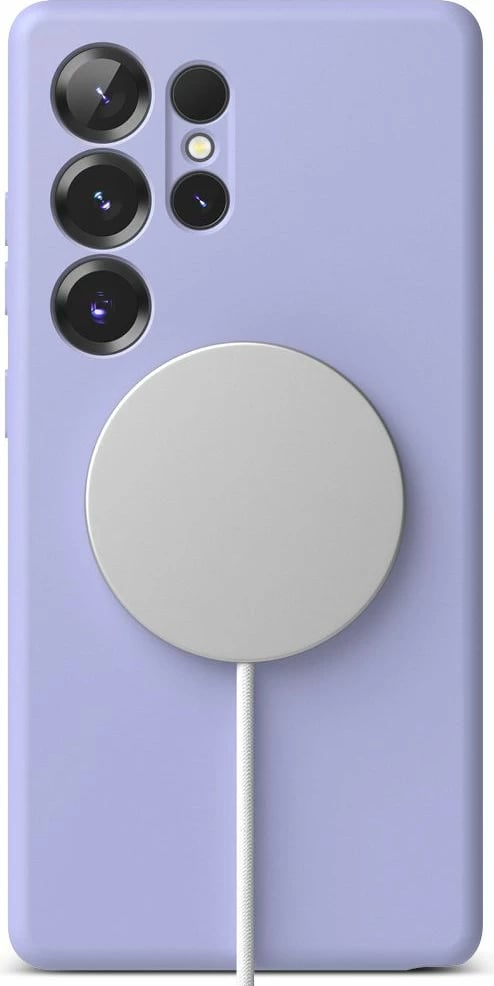 Mbështjellës silikon Ringke për Samsung Galaxy S25 Ultra, MagSafe, vjollcë