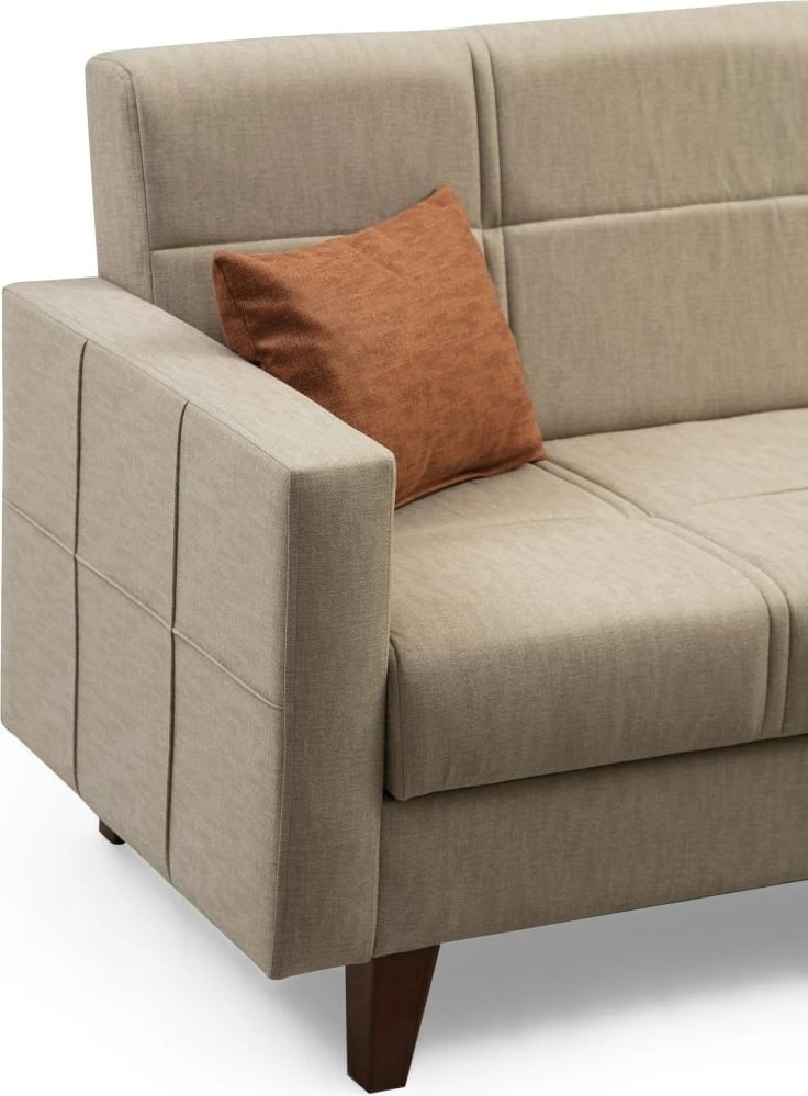 Kënd-sofë krevati Atelier del Sofa, Polya, bezhë