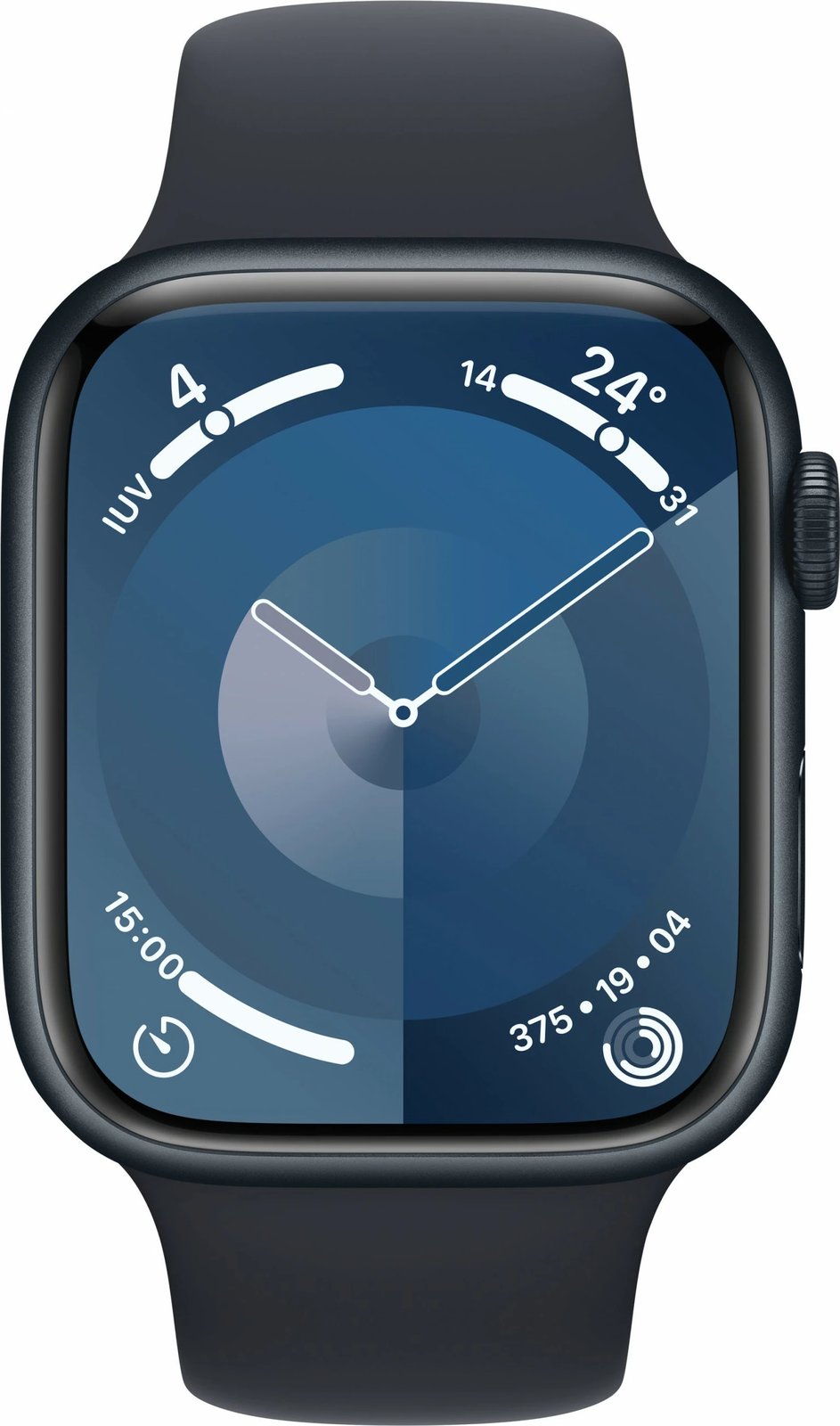 Smartwatch Apple Watch S9 Aluminium Cellular 45mm, LTE, rrip sport, mitternacht