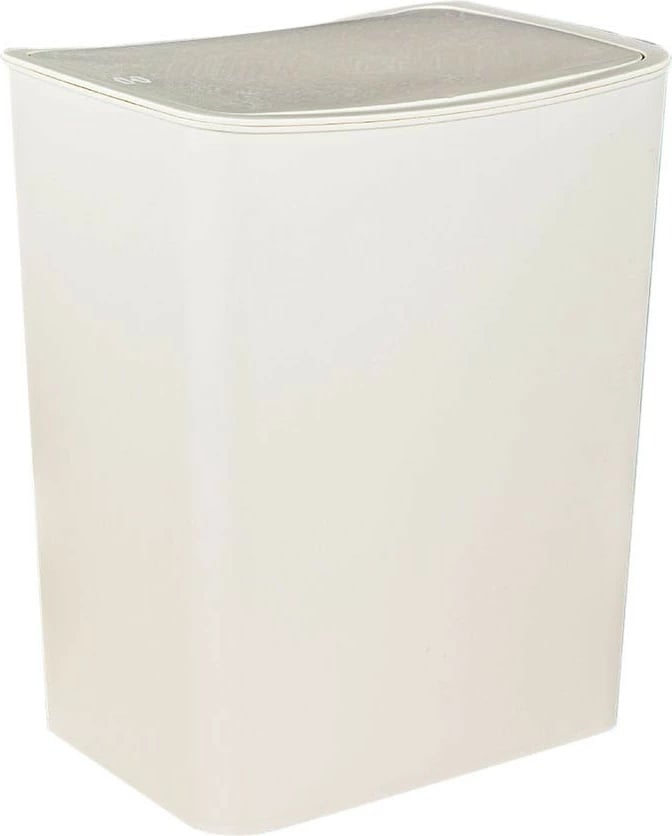 Kosh mbeturinash, ngjyrë krem, Hermia Concept, TRN-183-02, 22.5x16x27.5 cm, 10L