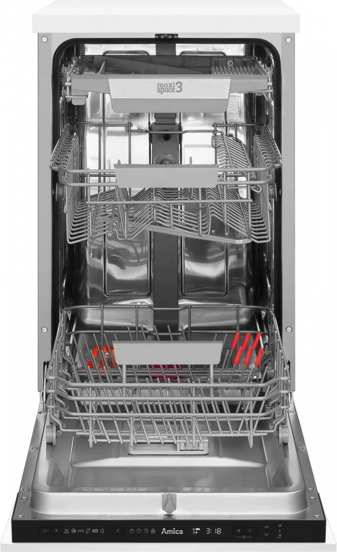 Lavastovilje Amica DIM44C6EMONqH, 10 sete, e bardhë, e integruar