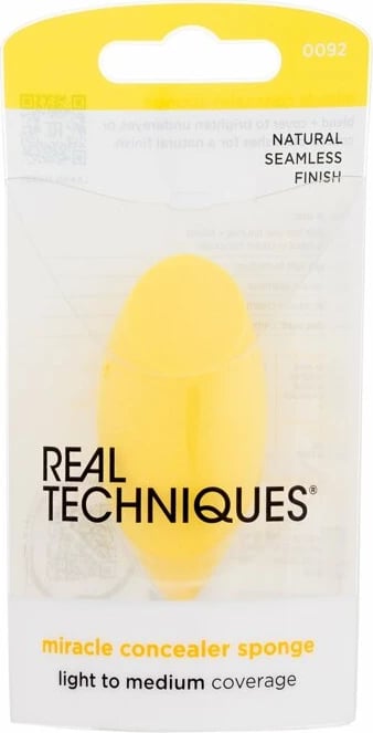 Sfungjer për aplikim Real Techniques Miracle Concealer Sponge për femra e verdhë 1 copë