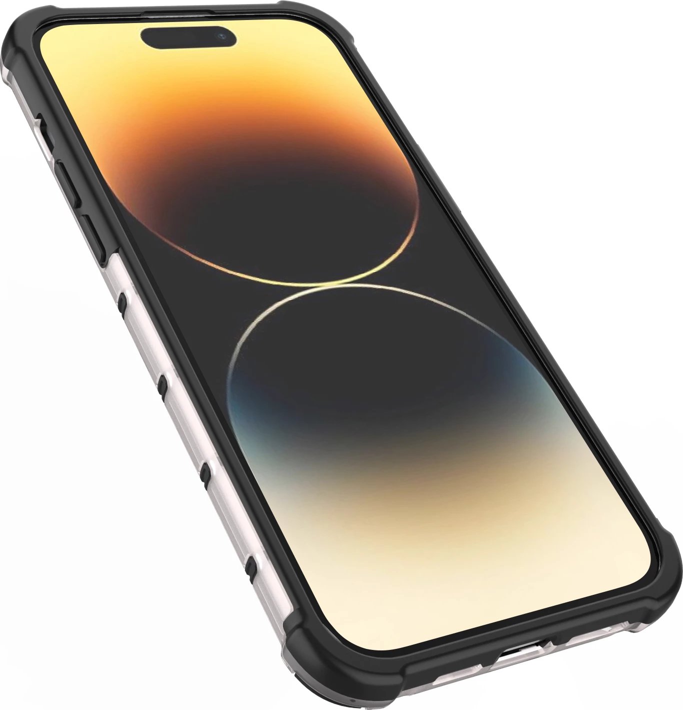 Mbështjellës Hurtel Honeycomb për iPhone 14 Pro Max, i zi