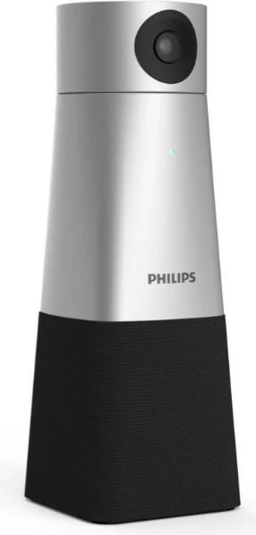 Kamerë konferencash Philips PSE0550/00 me mikrofon të integruar, 4K, Full HD, USB, e zezë/argjendtë Kamerë konferencash Philips PSE0550/00 me mikrofon të integruar, 4K, Full HD, USB, e zezë/argjendtë