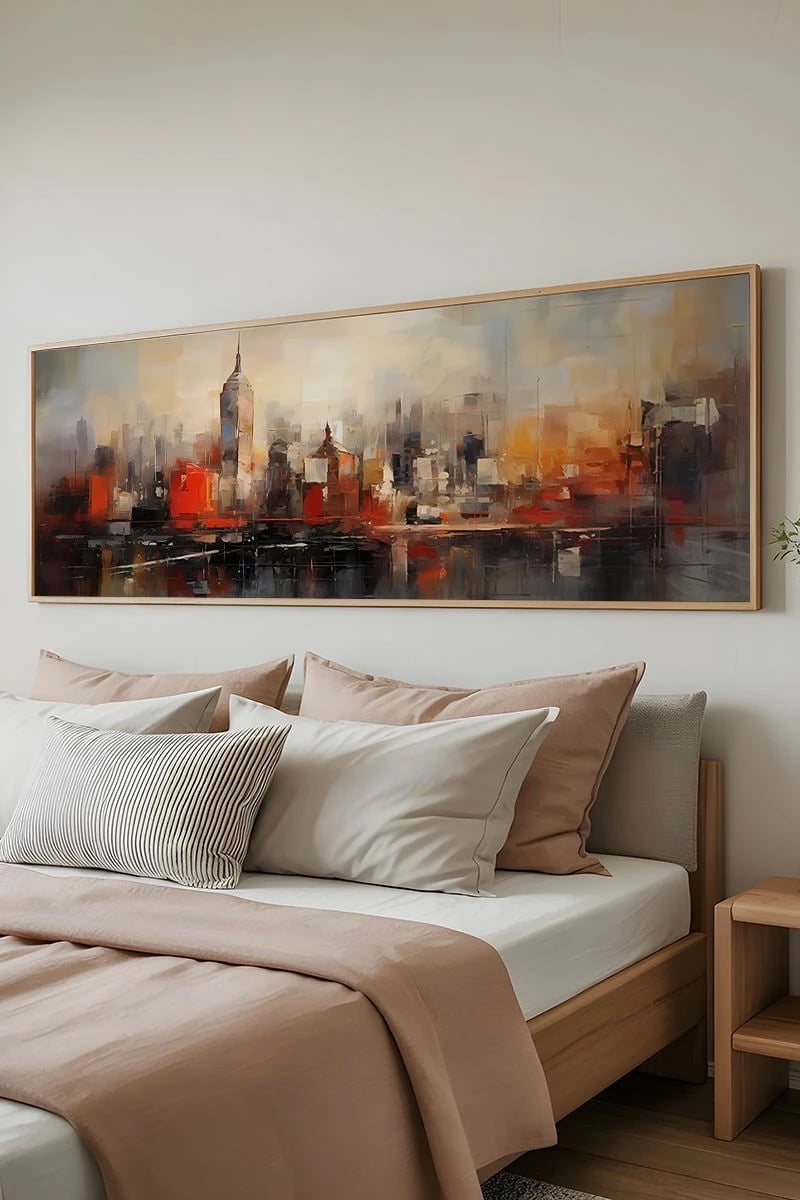 Pikturë dekorative me kornizë, Wallity, Artsmdfyty18-50120, shumëngjyrëshe, 50x120cm