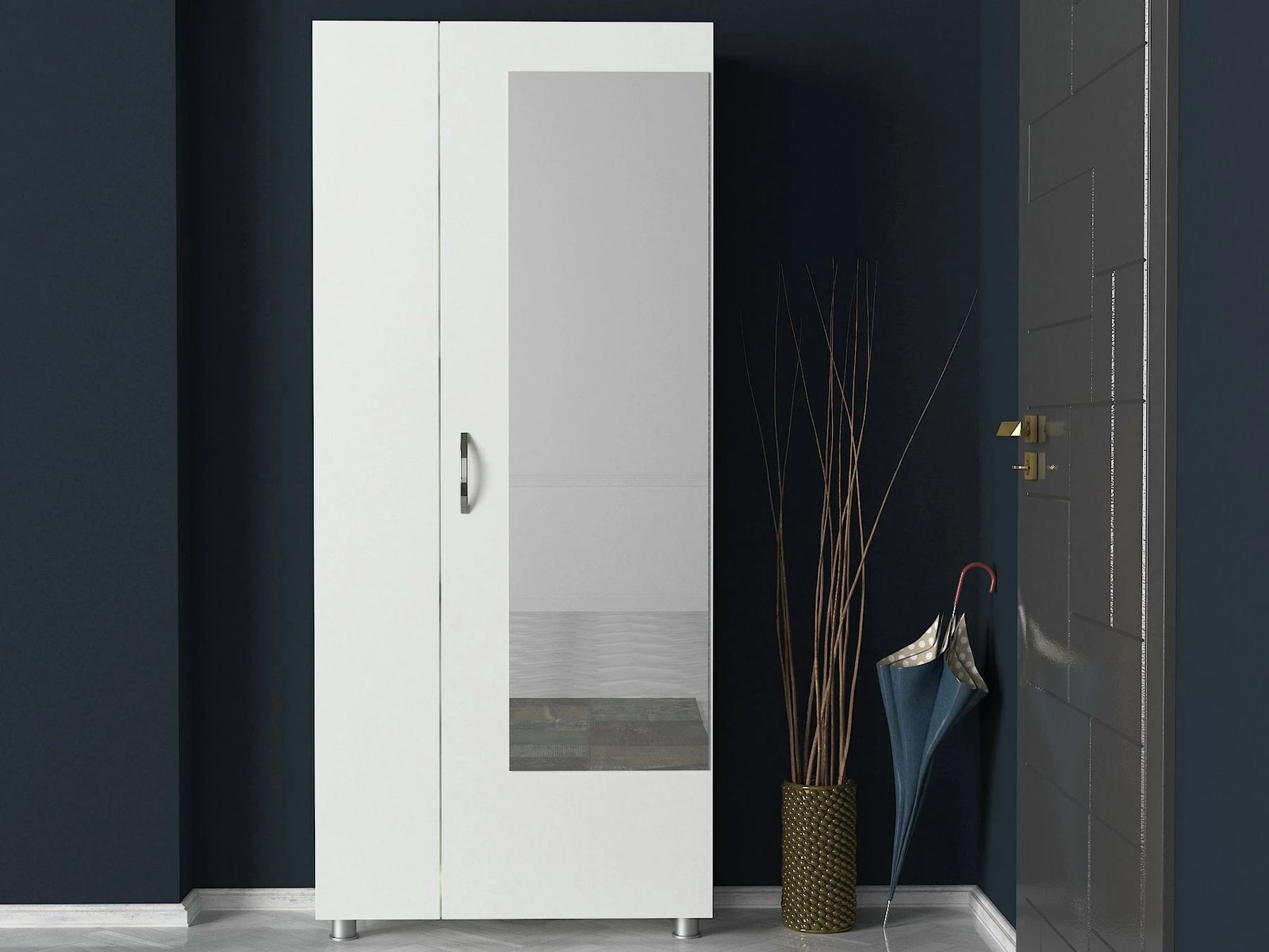 Stend për korridor Meyra, e bardhë