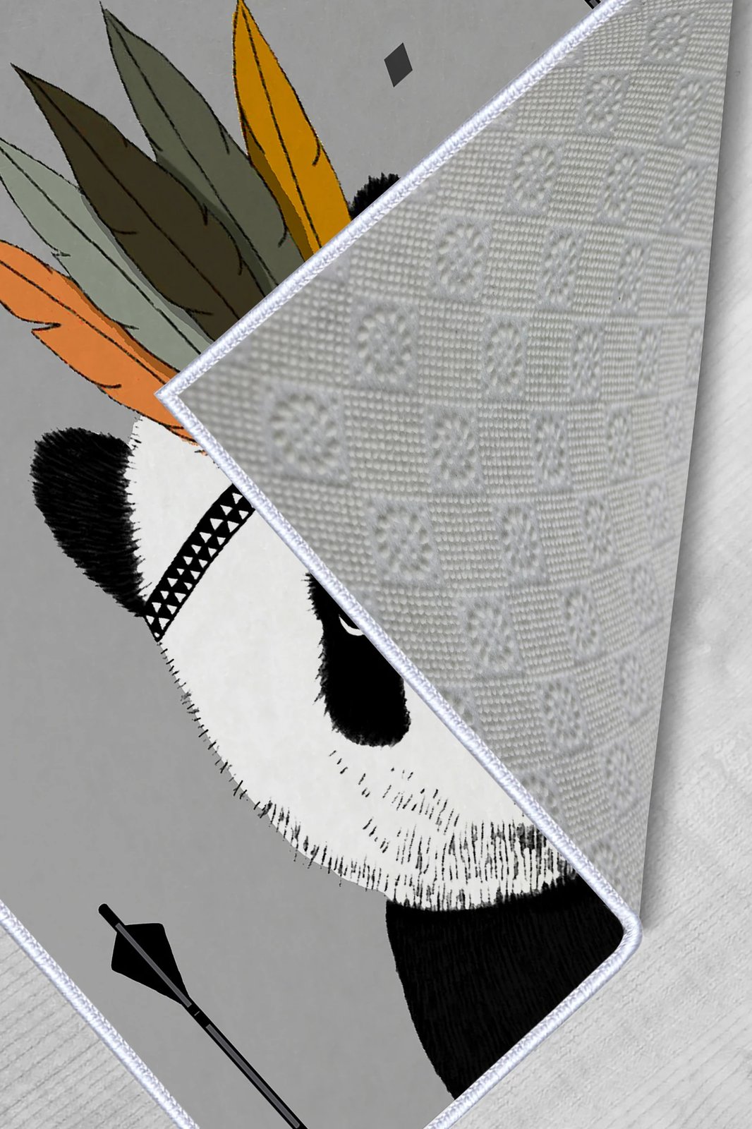 Qilim për korridor, shumëngjyrësh, panda, 80x200cm, Conceptum Hypnose, WOOKECE014