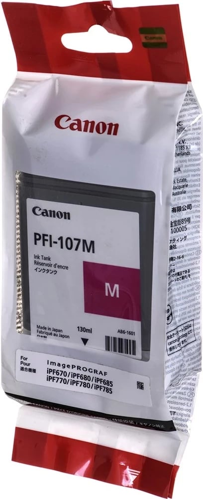Toner Canon PFI-107M, Magenta, 1 copë