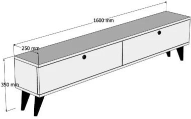 Komodë TV Hanah Home Paris, antracit