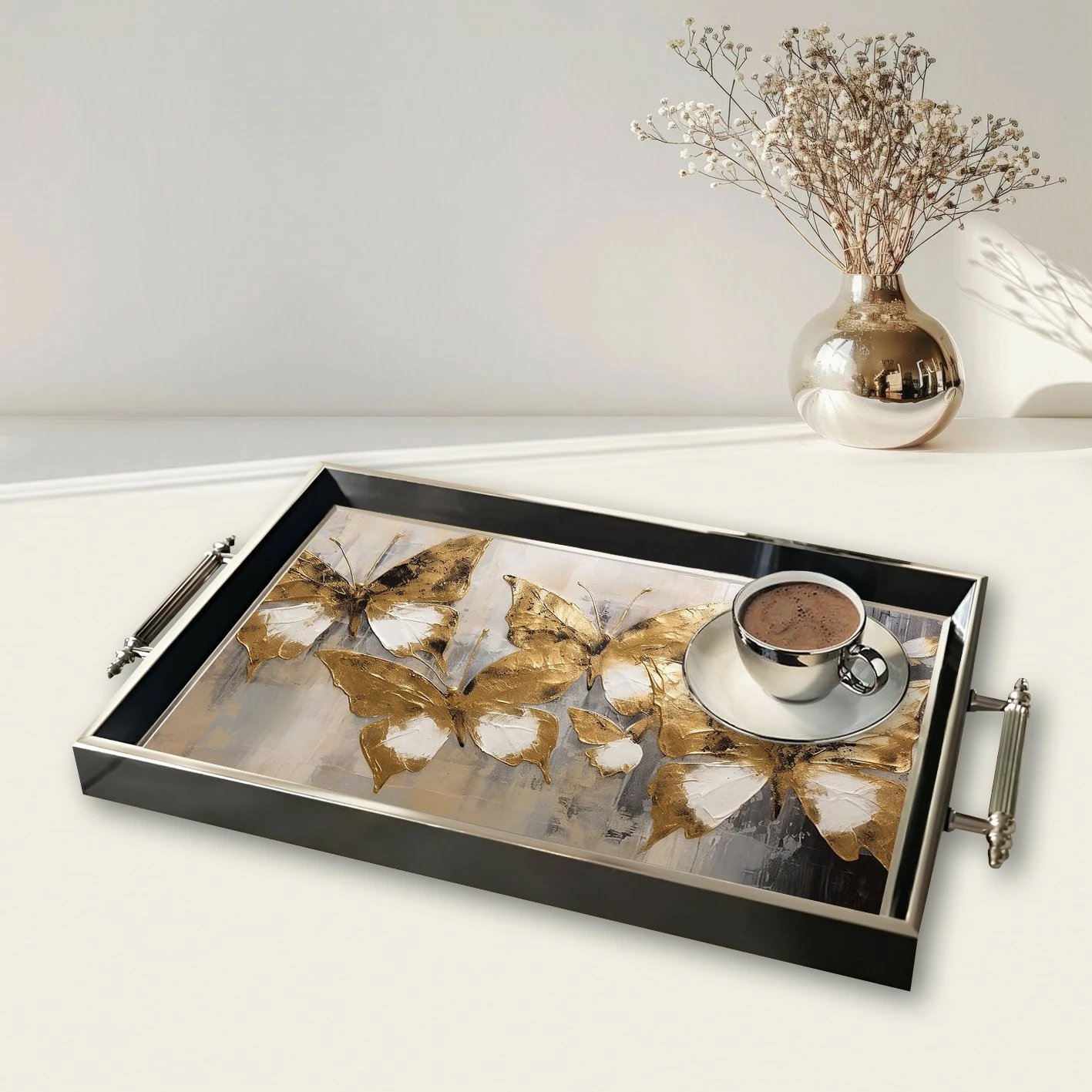 Tabaka qelqi Aberto Design, shumëngjyrëshe, TPG9892, 50x29x3.5cm