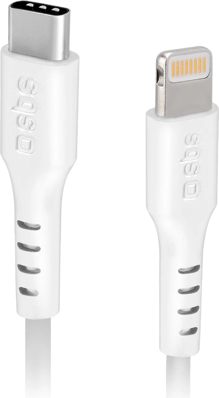 Kabllo USB-C në Lightning SBS TECABLELIGTC2W, 2m, e bardhë