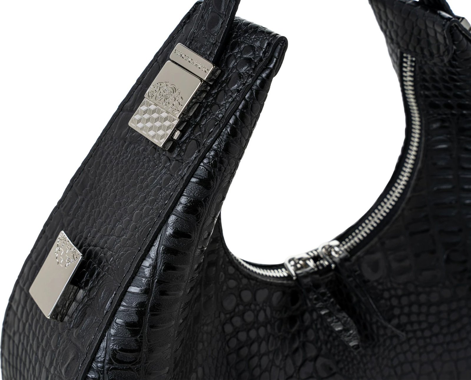 Çantë krahu Vince Camuto Riviera, krokodil e zezë