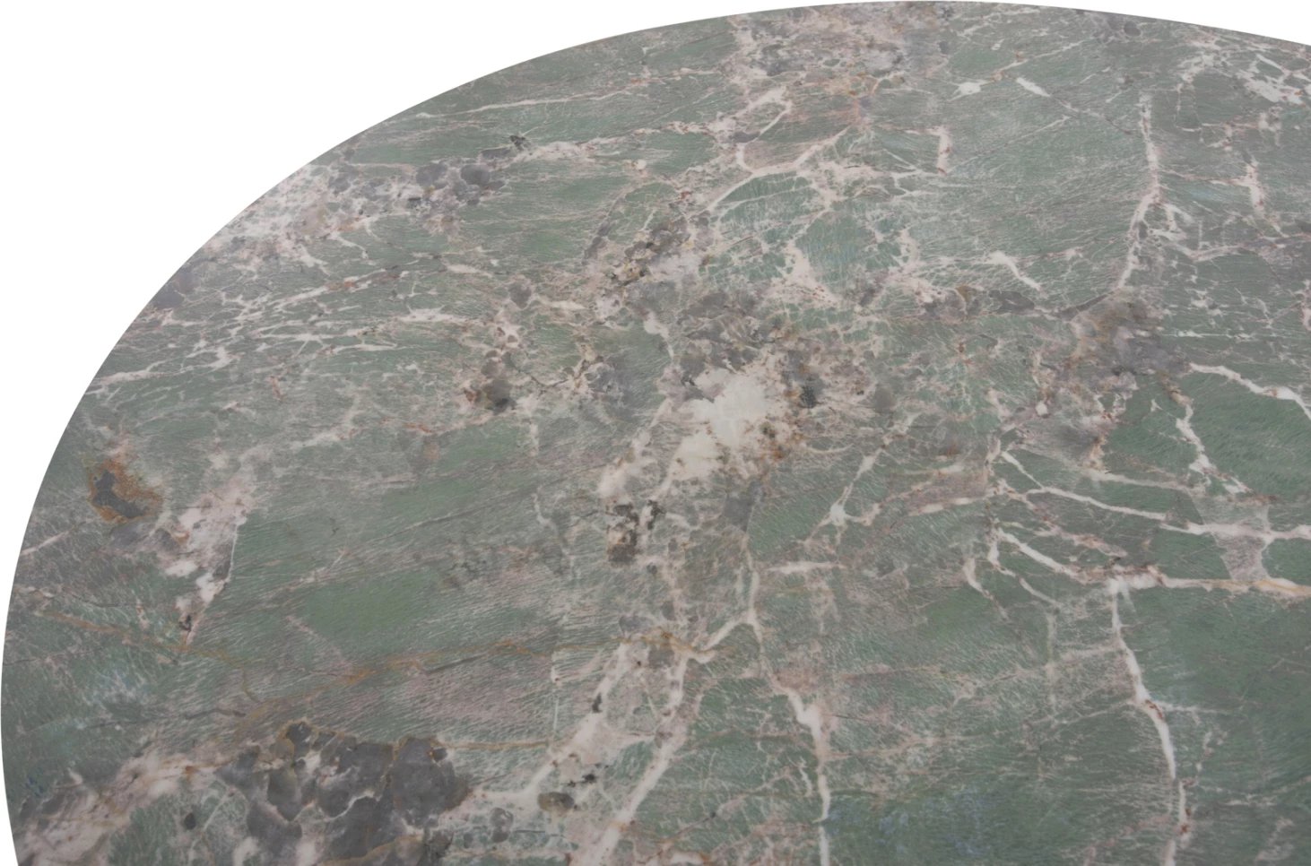 Tavolinë ngrënieje e rrumbullakët ZOD FH9852.03 sipërfaqe qeramike gri mermer-këmbë metalike të zeza Φ135x74Hcm