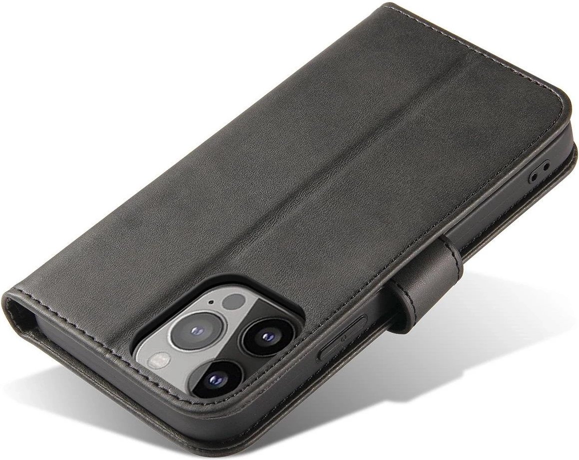 Mbështjellës magnetik me kapak Hurtel për Samsung Galaxy S24 FE, i zi