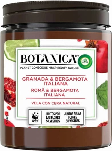 Qiri aromatik Air-Wick Botanica me shegë dhe bergamot italian, 205g