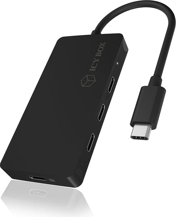 USB hub ICY BOX IB-HUB1429-CPD, 4 porta, USB 3.2 Gen 2 Type-C, 100 W, zi