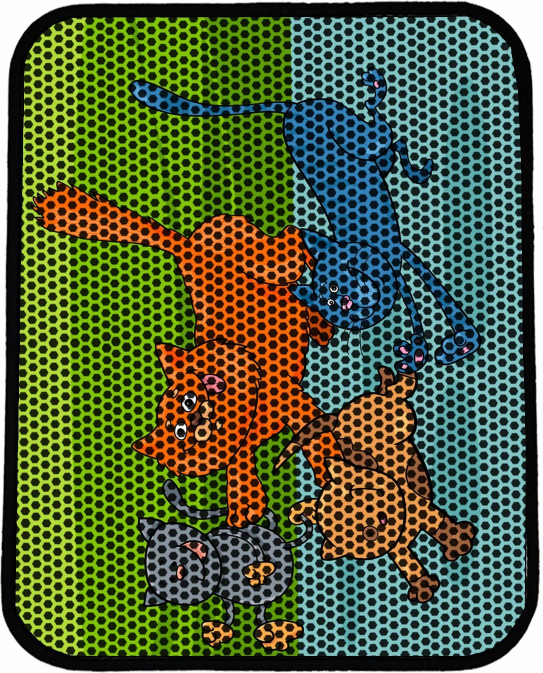 Tapet për rërë mace, shumëngjyrësh, Paws & Whiskers, Nrszn0232, 45x60cm