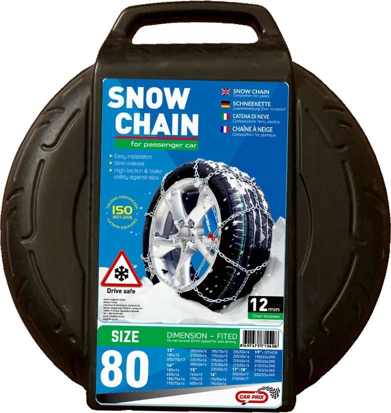 Zinxhir metali për borë Size 80 Snow Chain