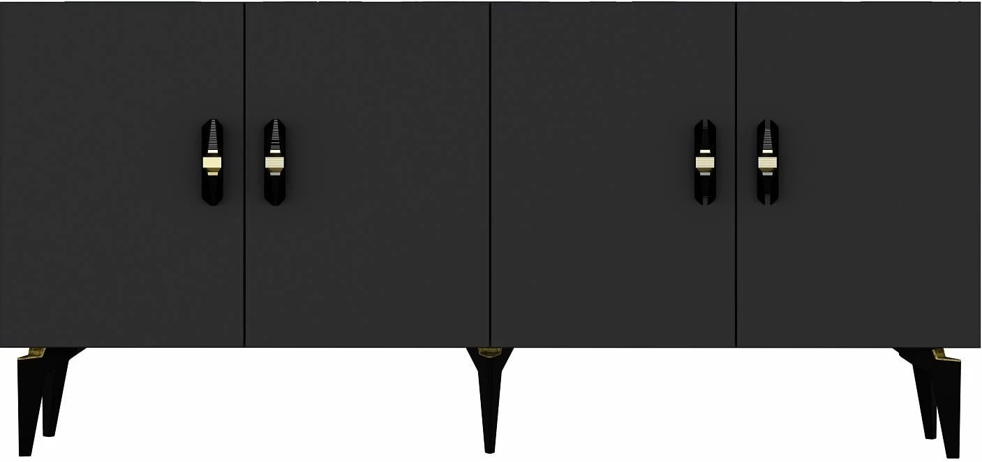 Konsol Skye Decor, ngjyrë antracit, Plus