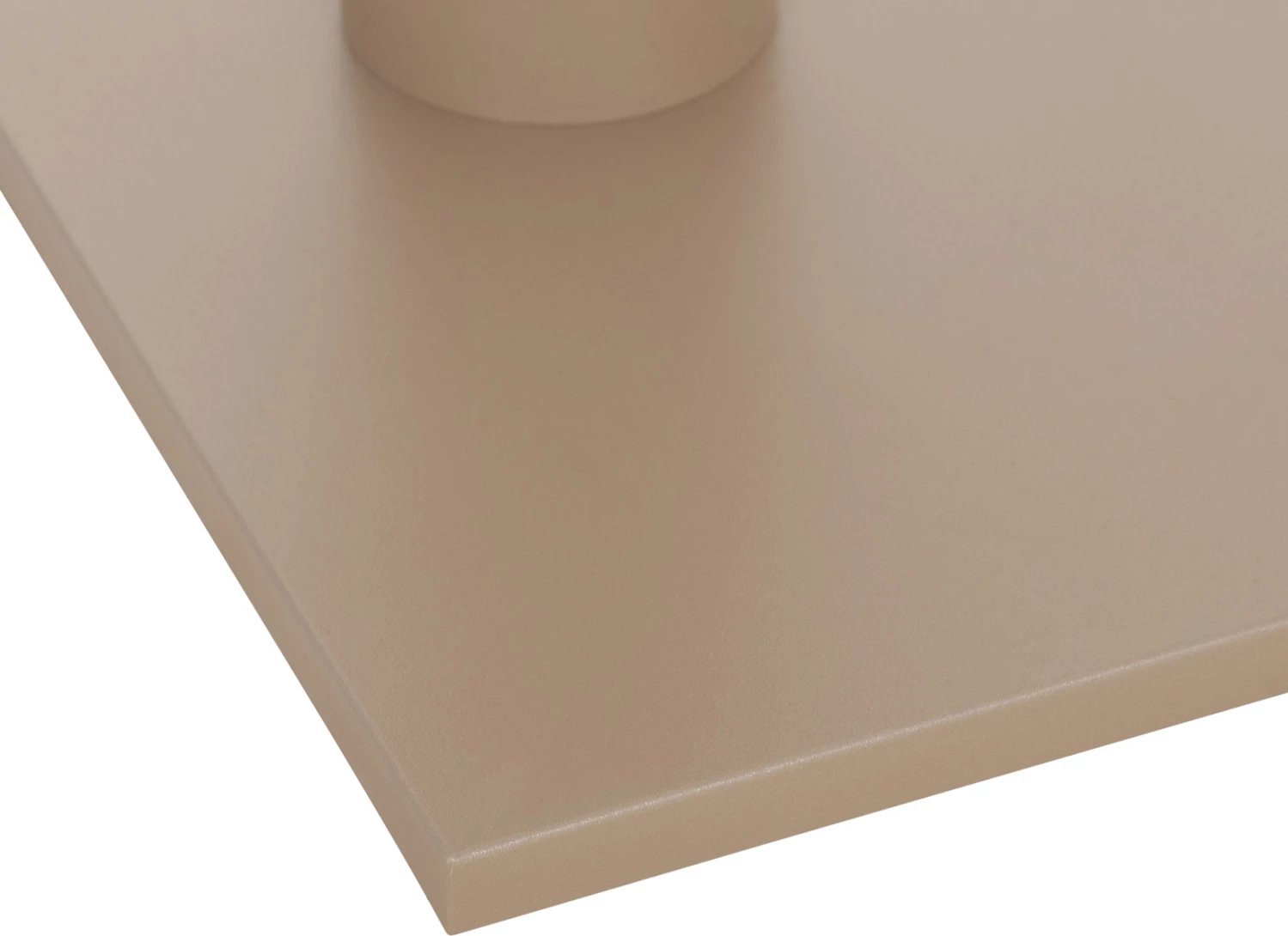 Baza për tavolinë metalike, ngjyrë kapuçino mat, me rregullues lartësie, 80x40x72cm