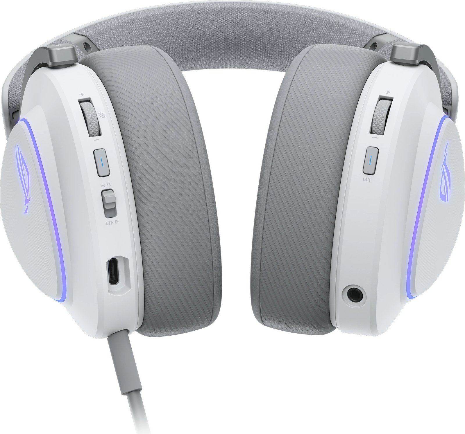 Kufje ASUS ROG Delta II, wireless, e bardhë