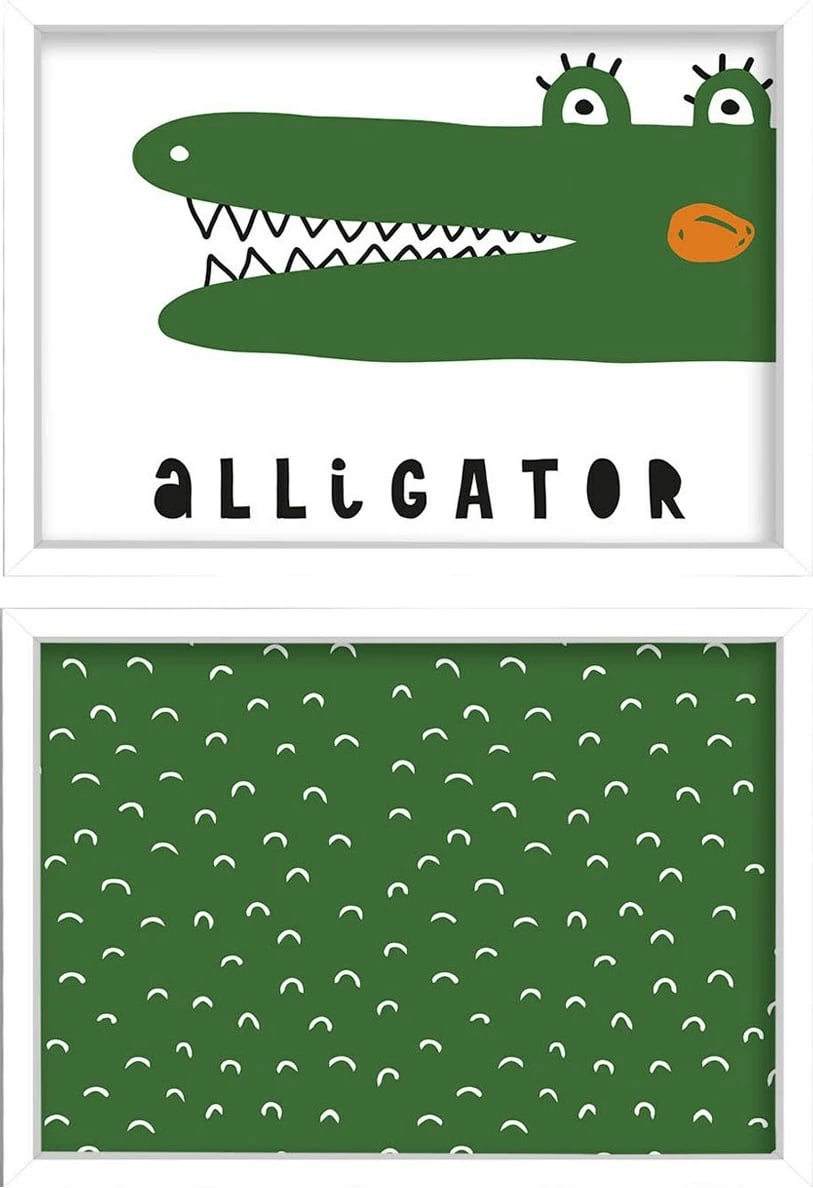 Pikturë dekorative me kornizë MDF (2 copë), Wallity, 2P3853KCT-005