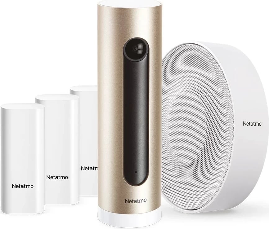 Sistem alarmi i mençur Netatmo me kamerë, Bardhë