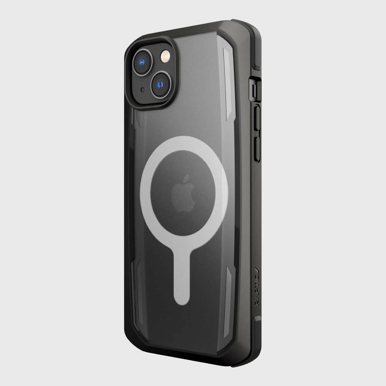 Mbështjellës Raptic X-Doria Secure built për iPhone 14 Plus me MagSafe, i zi