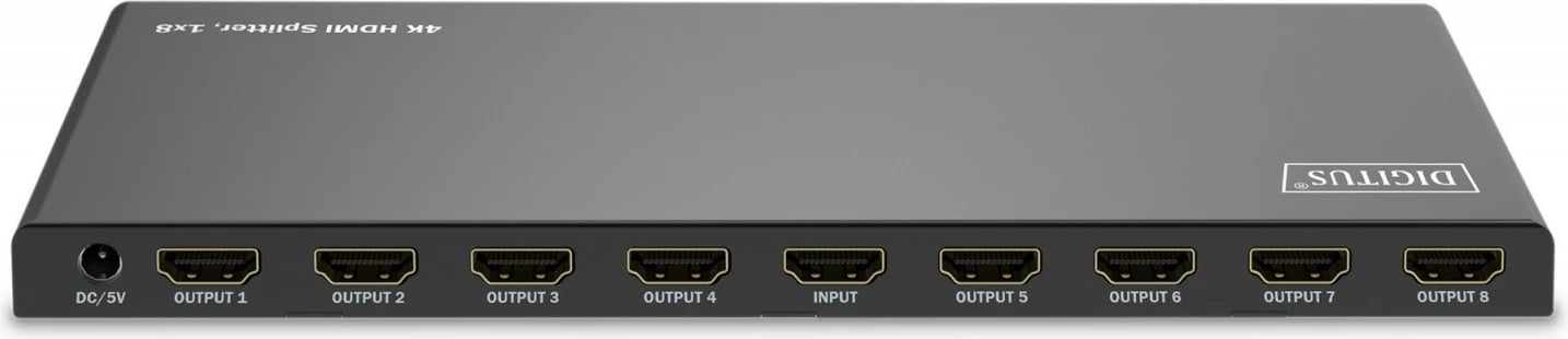Shpërndarës HDMI Digitus DS-55338, 1x8, 4K/60Hz, HDR, i zi