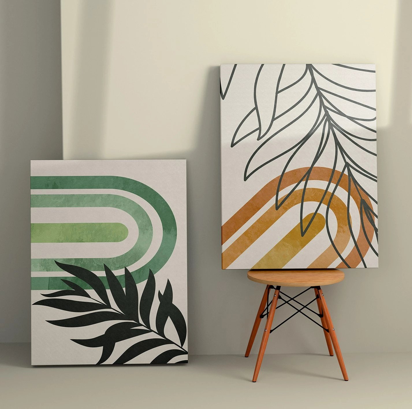 Pikturë dekorative në kanavacë (2 copë), Wallity, 2KNV4362, 50x70cm