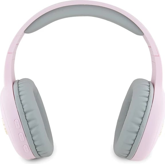 Kufje Bluetooth Hello Kitty Metal Logo Oval Shape, Pink/Gri