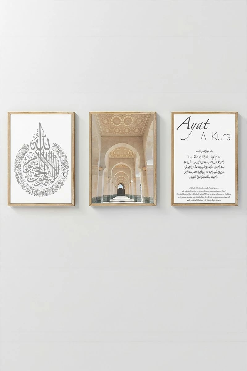 Pikturë dekorative me kornizë (3 copë), Wallity, Artsycllct5