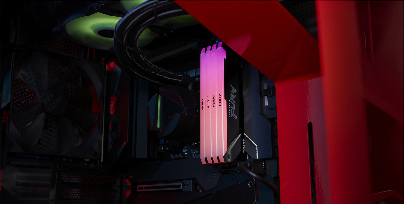 RAM Memorje Kingston FURY Beast RGB 32GB (2x16GB) DDR4 3200MT/s