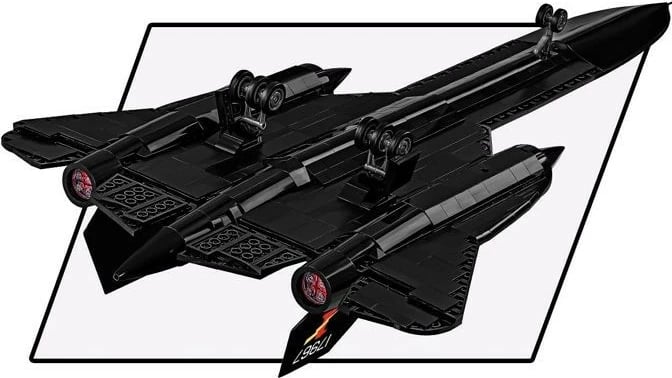 Set lego Cobi Klocki COBI-5891 Lockheed SR-71 Blackbird, 1374 pjesë, e zezë