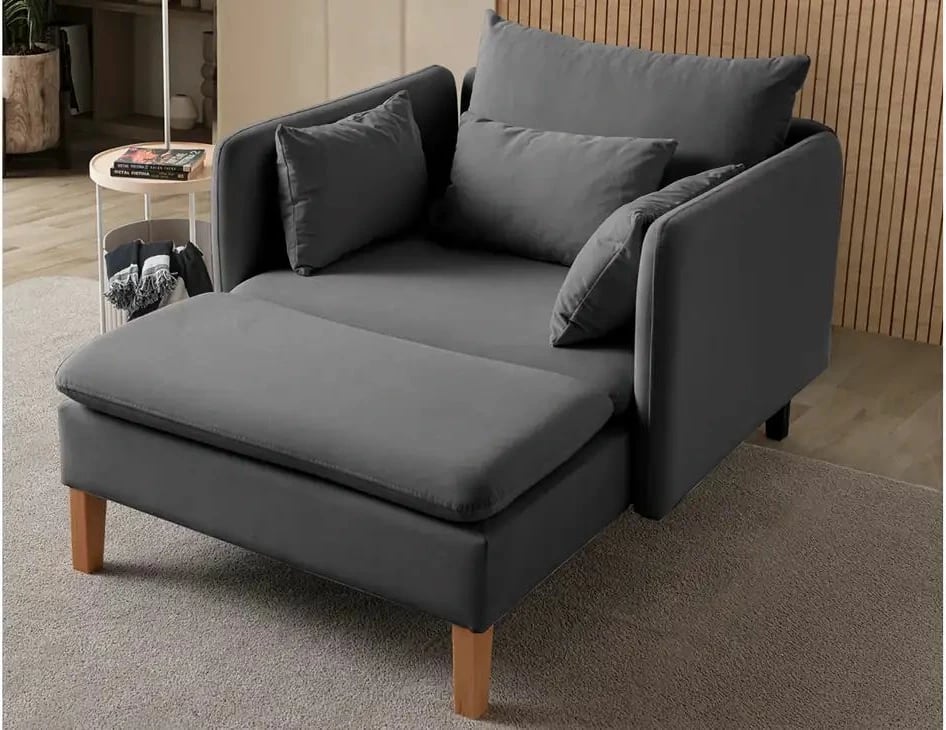 Karrige Wing Flexy, ngjyrë antracit, Atelier del Sofa