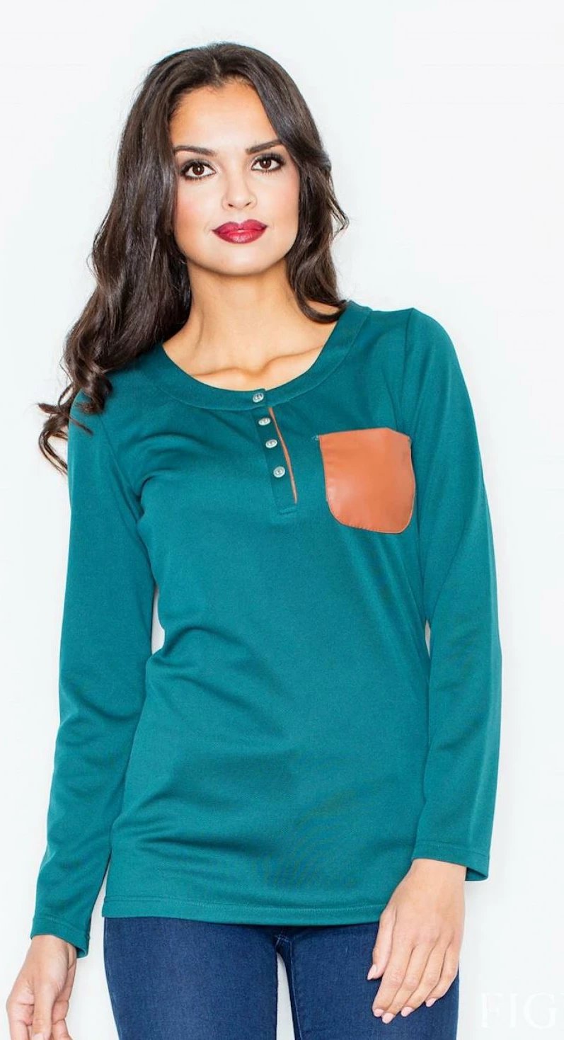 Bluzë Figl 111737, e gjelbër