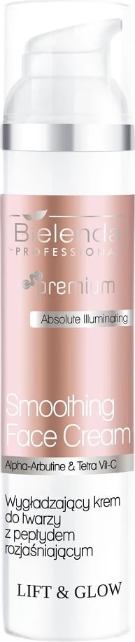 Krem fytyre ndriçues Bielenda Professional Lift & Glow Brightening Face Cream me peptide për femra, 100ml Krem fytyre ndriçues Bielenda Professional Lift & Glow Brightening Face Cream me peptide për femra, 100ml