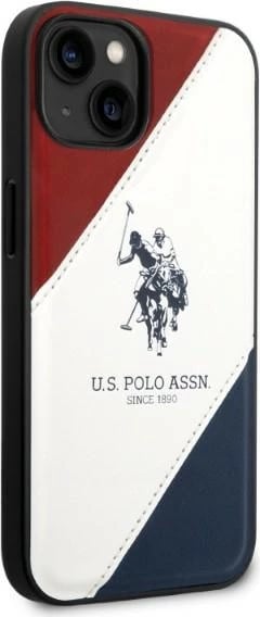 Mbështjellës U.S. Polo Assn. USHCP14MPSO3 për iPhone 14 Plus 6.7", Tricolor, Bardhë