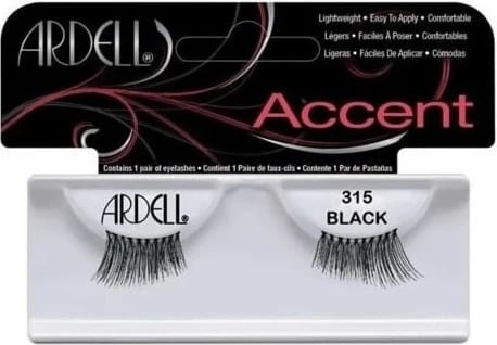 Qerpikë artificialë Ardell Accent Lashes 315 uniseks e zezë 1 palë