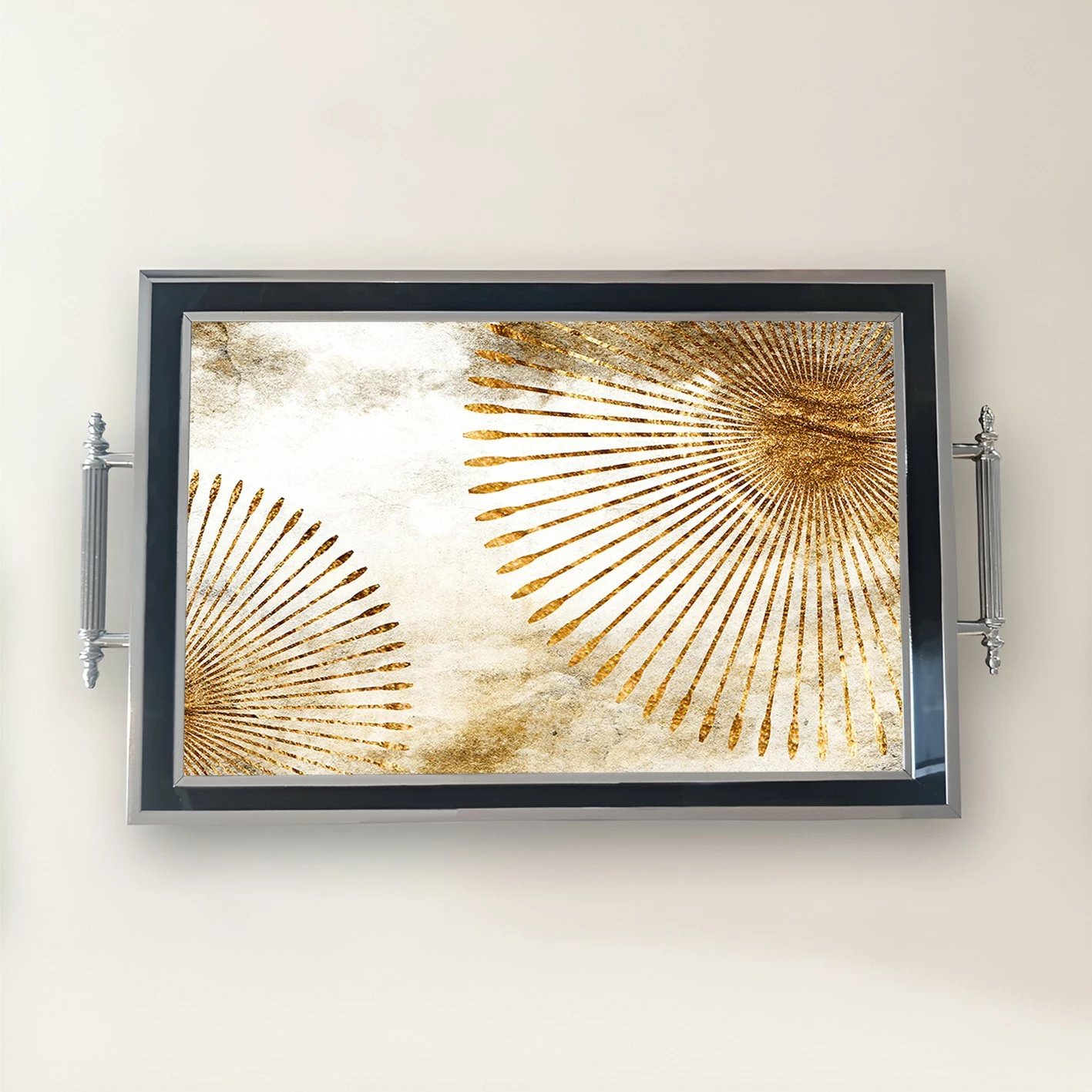 Tabaka dekorative prej qelqi, shumëngjyrëshe, Aberto Design, TPG9849 Tabaka dekorative prej qelqi, shumëngjyrëshe, Aberto Design, TPG9849