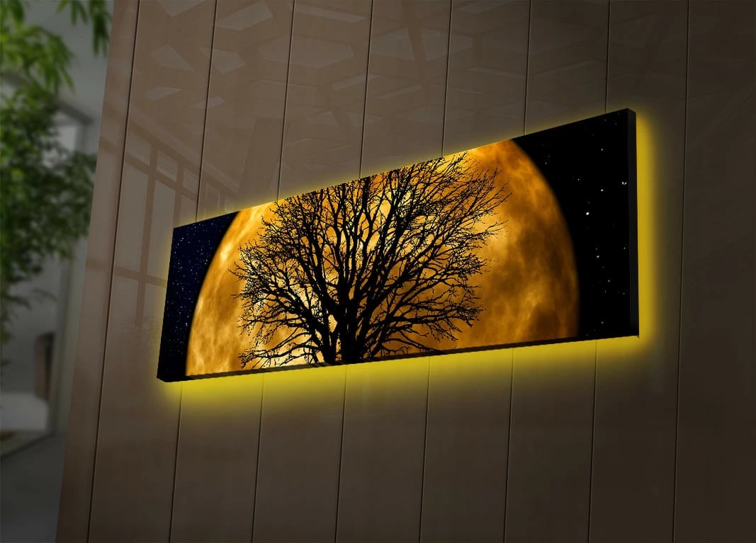 Pikturë dekorative në kanavacë me drita LED, Wallity, 3090DACT-71