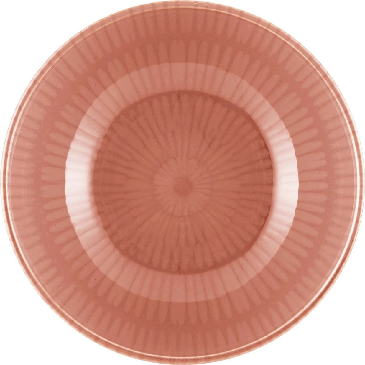 Set pjatash të thella qeramike (6 copë), ngjyrë somon, Hermia, NON0030