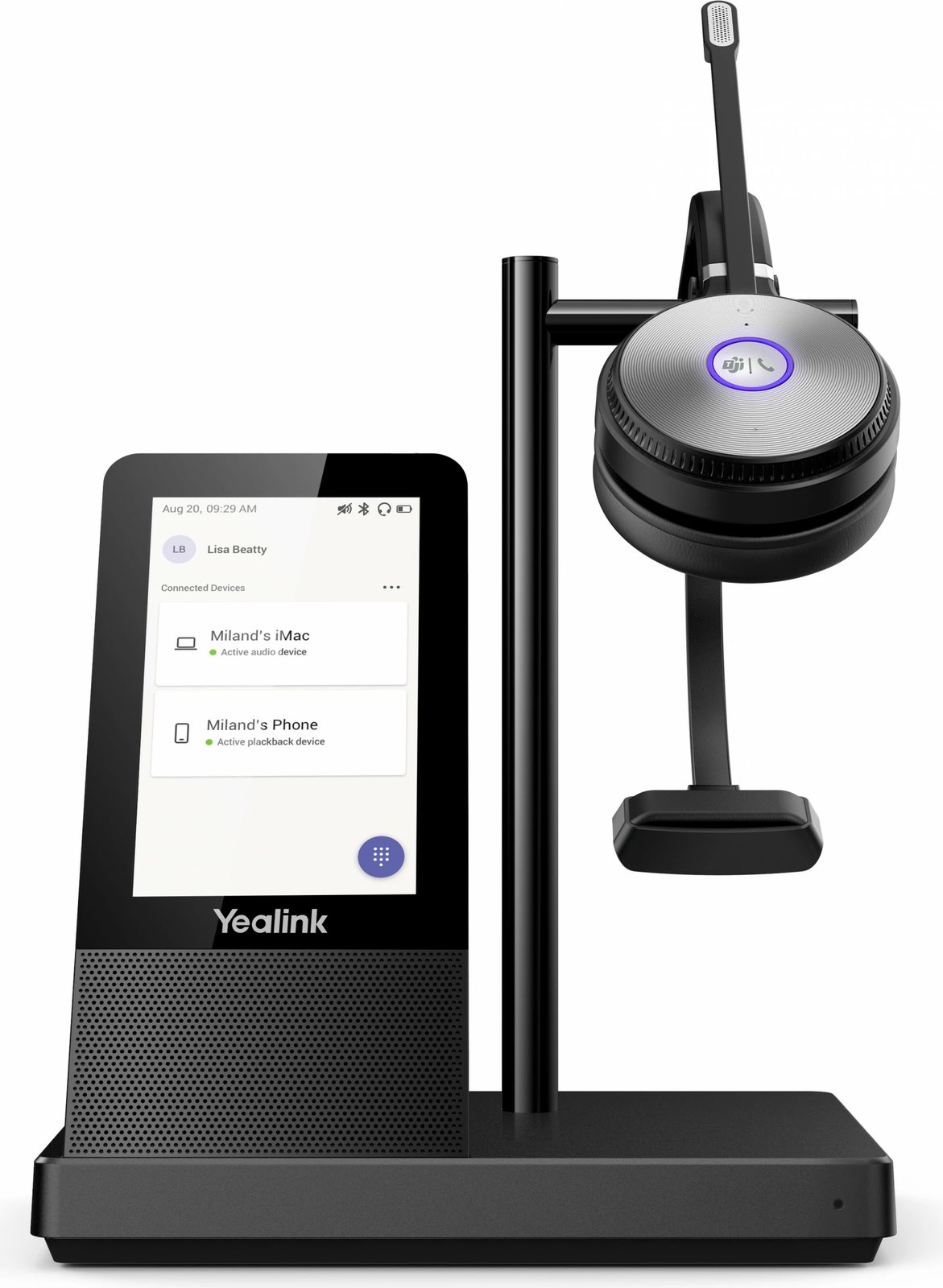Kufje pa tela Yealink WH66 DECT, Mono, Zyrë/Qendër thirrjesh, E zezë Kufje pa tela Yealink WH66 DECT, Mono, Zyrë/Qendër thirrjesh, E zezë