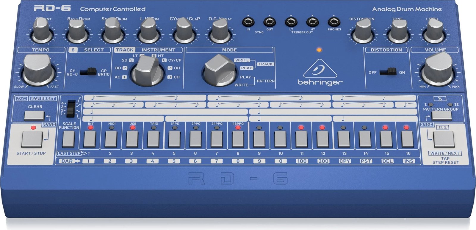 Drum machine Behringer RD-6-BU, elektronik, Blu Drum machine Behringer RD-6-BU, elektronik, Blu