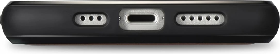 Mbështjellës iCarer për iPhone 14, lëkurë natyrale, Kafe