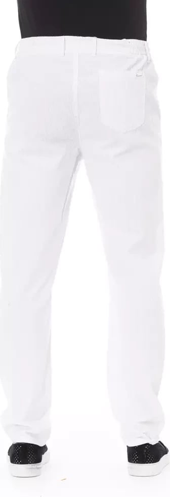 Pantallona për meshkuj Baldinini Trend, të bardha