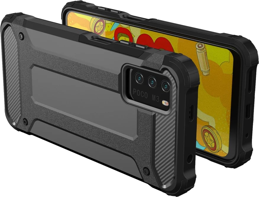 Mbështjellës Hybrid Armor Hurtel për Xiaomi Redmi Note 10 5G / Poco M3 Pro, ari