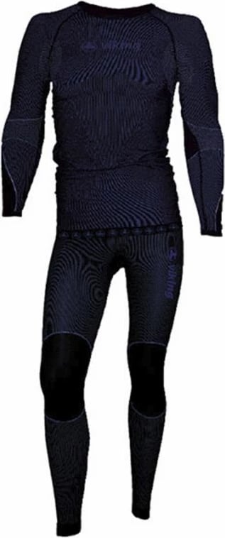 Set termoaktiv Viking Riko për fëmijë, i zi