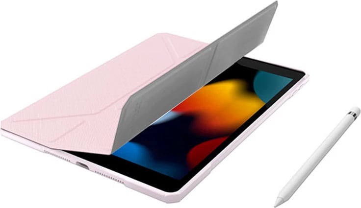 Mbështjellës folio për tablet, AmazingThing, Titan Pro, për iPad Air 11" (2025 M3, 7 gjenerata) me kapak magnetik/stand dhe mbajtës Apple Pencil, rozë